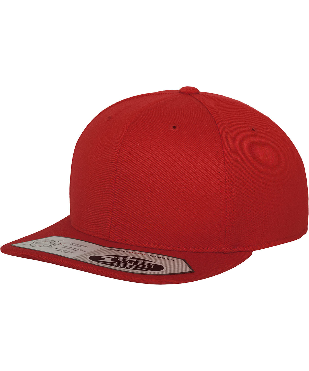 110 fitted snapback (110) - Red