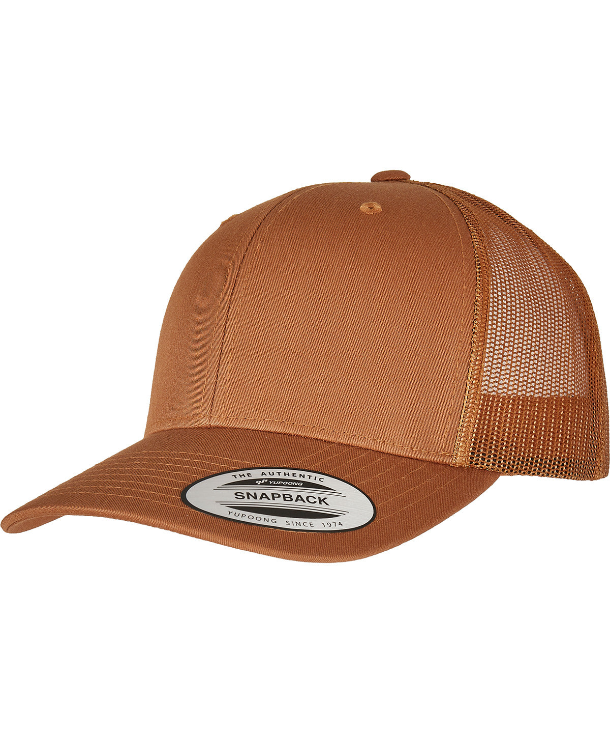 Retro trucker cap (6606) - Caramel
