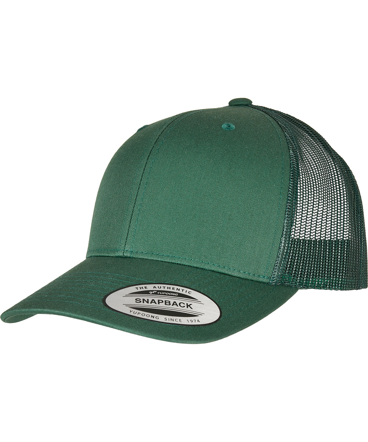 Retro trucker cap (6606) - Evergreen