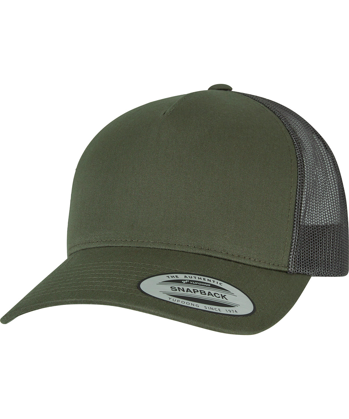 5-Panel retro trucker cap (6506) - Chocolate Chip/Greyish Brown