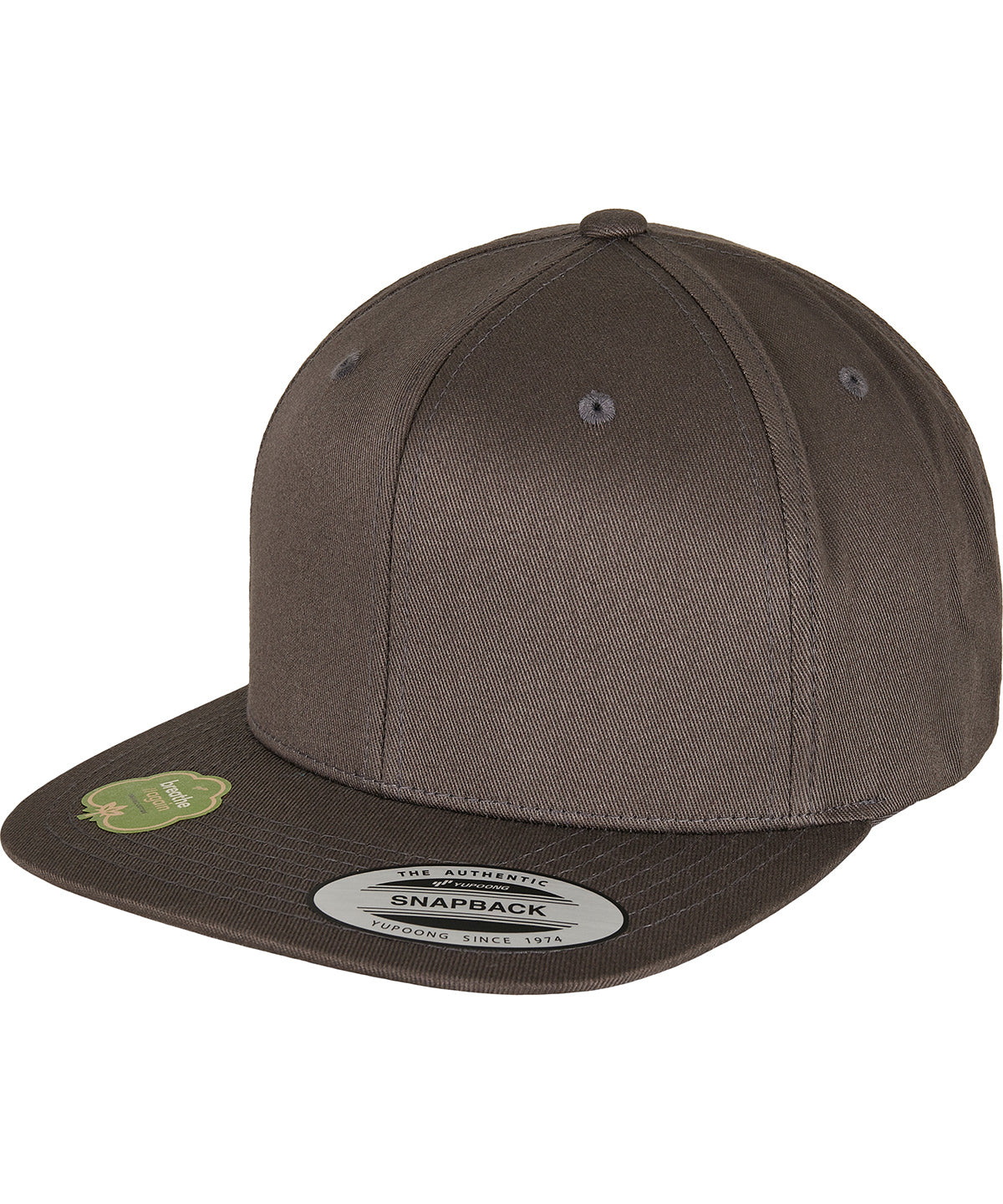 Organic cotton snapback (6089OC) - Dark Grey