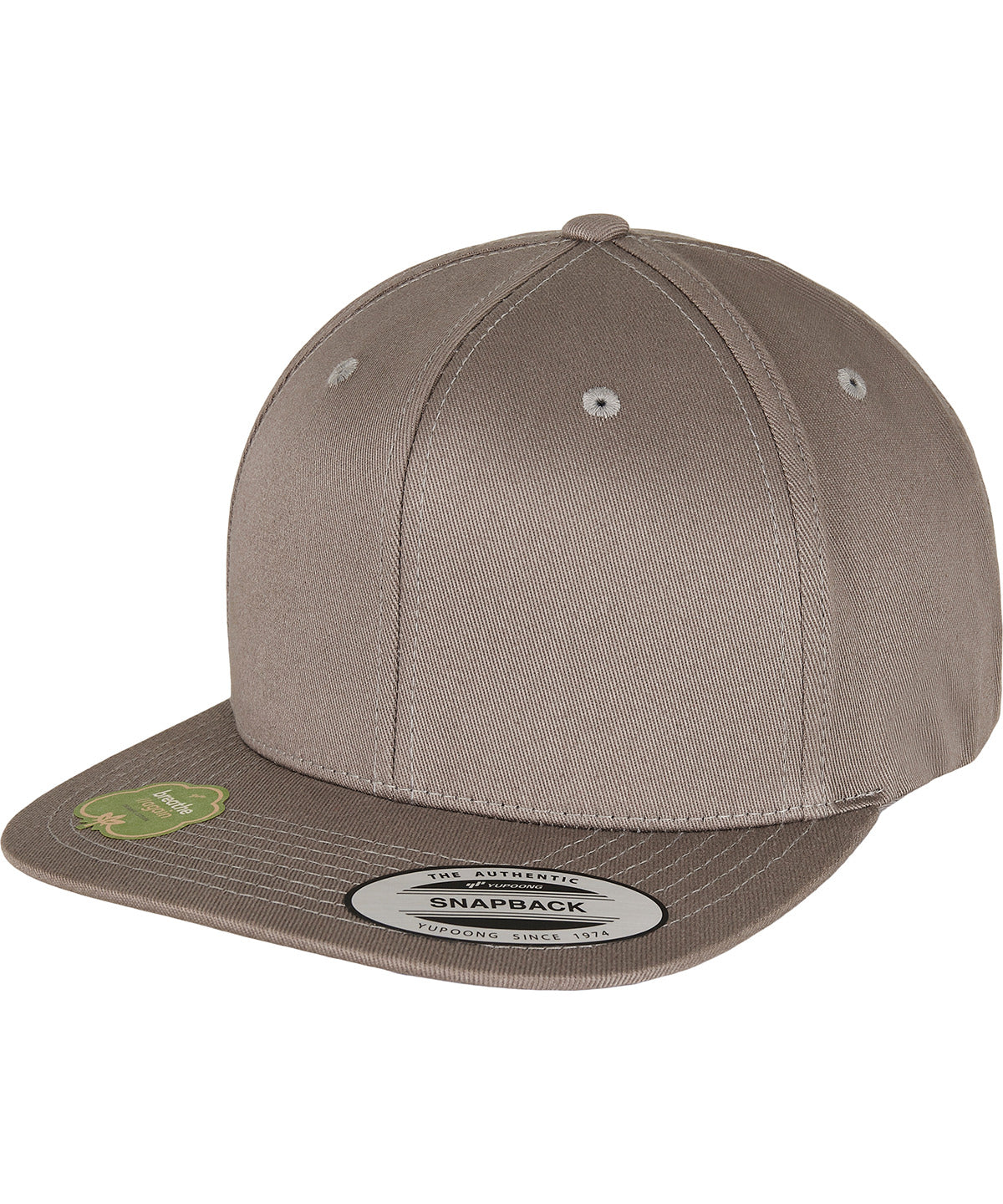 Organic cotton snapback (6089OC) - Pale Grey