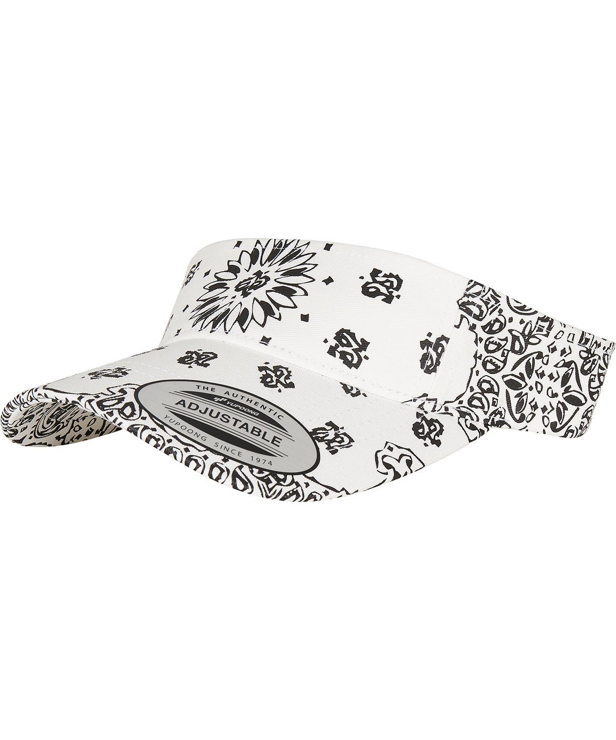 Bandana print visor (8888BP) - White