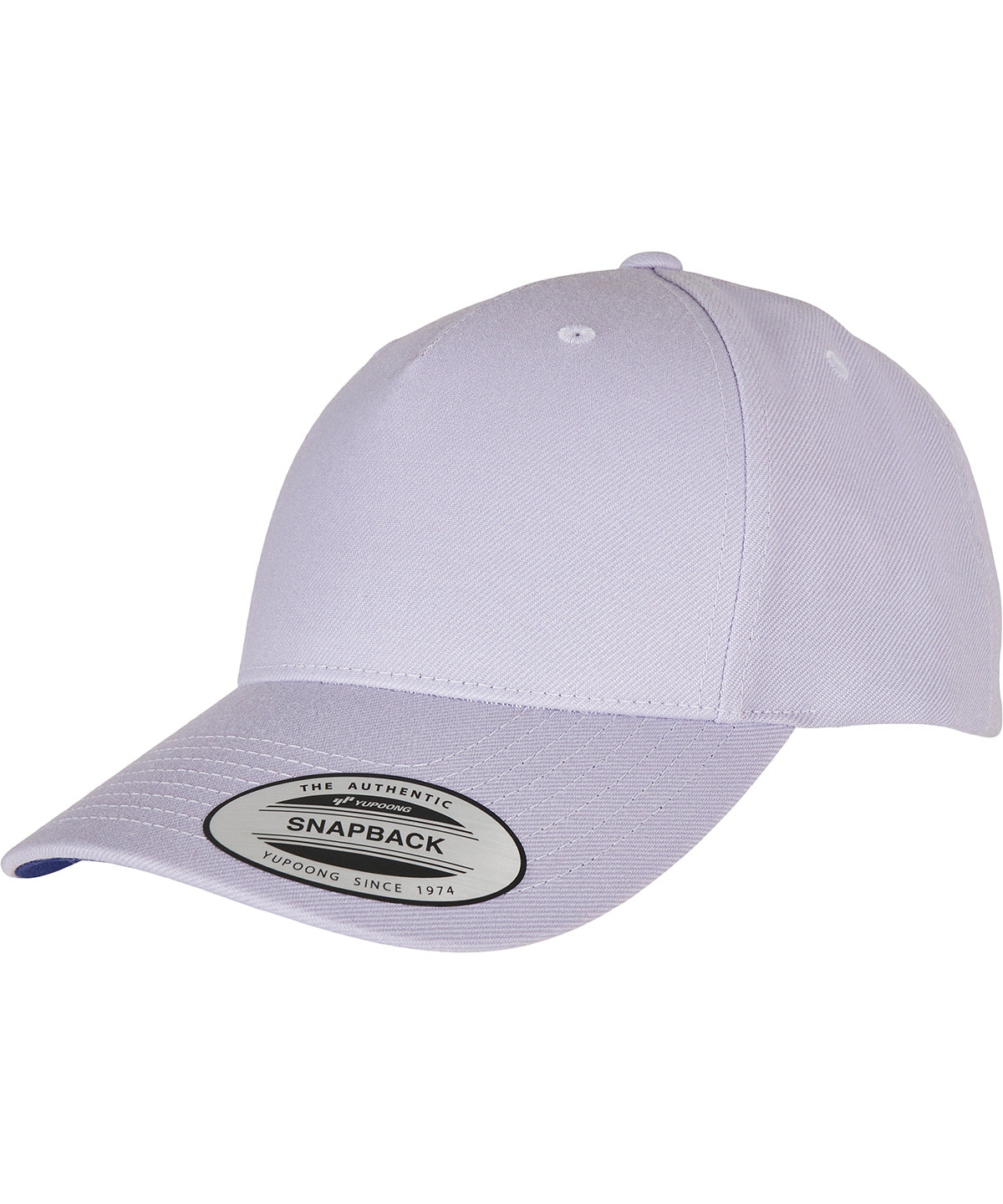 YP classics 5-panel premium curved visor snapback cap (5789M) - Light Purple