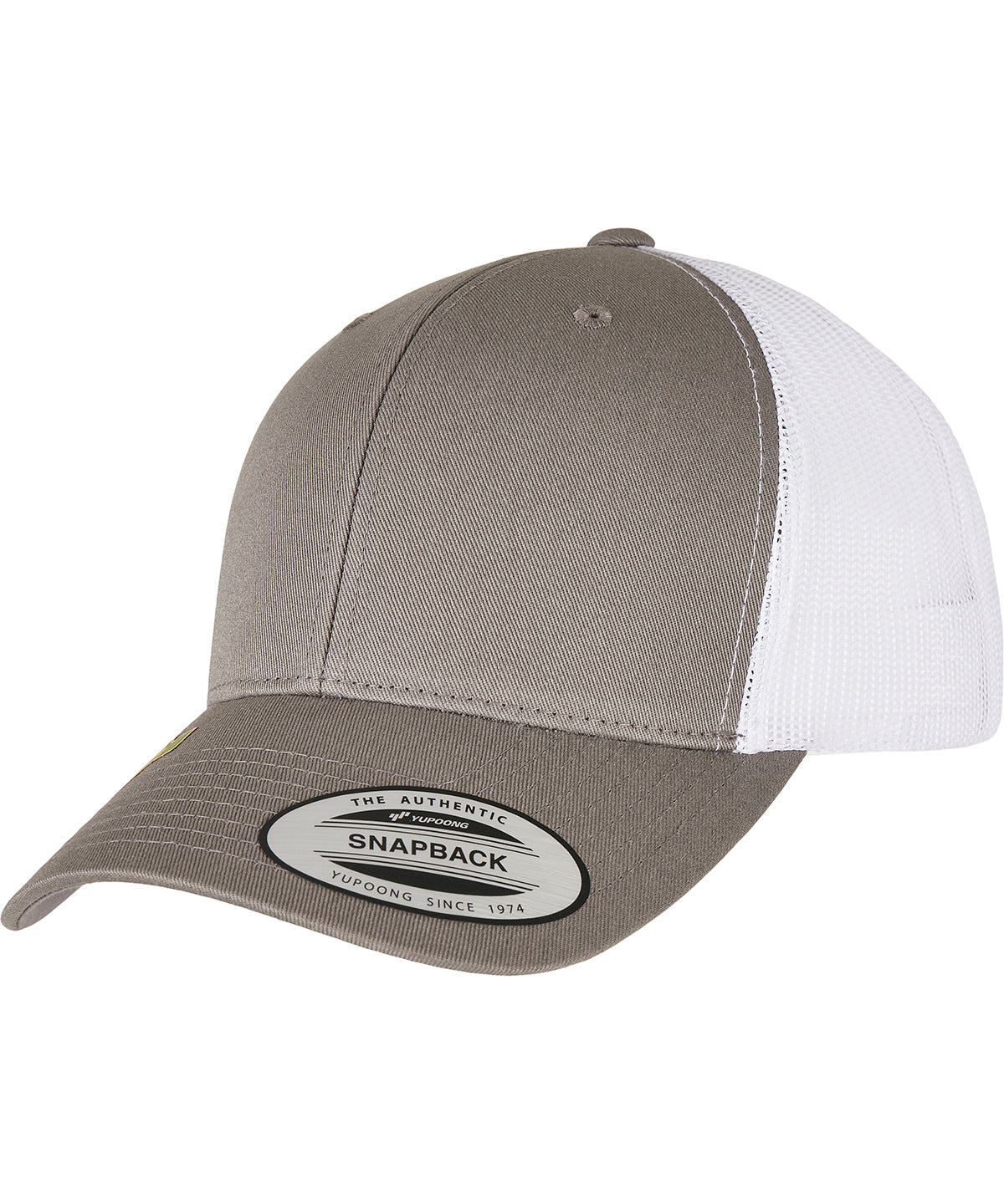 YP classics recycled retro trucker cap 2-tone (6606RT) - Grey/White