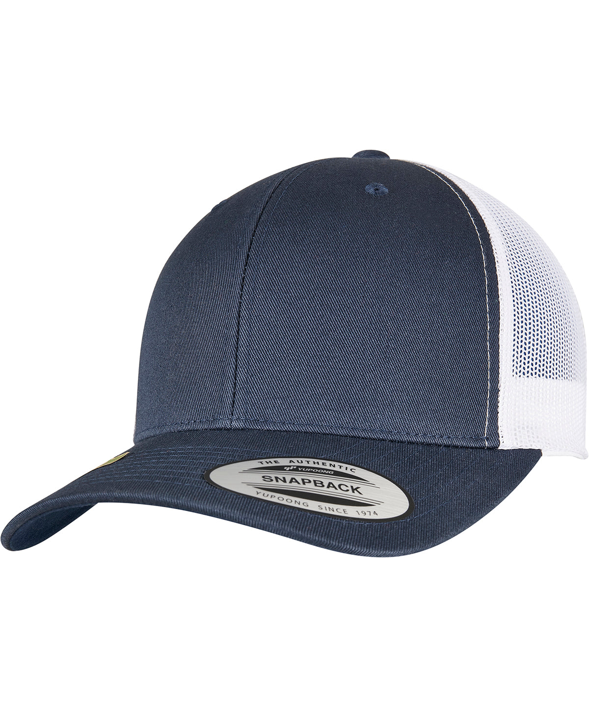 YP classics recycled retro trucker cap 2-tone (6606RT) - Navy/White