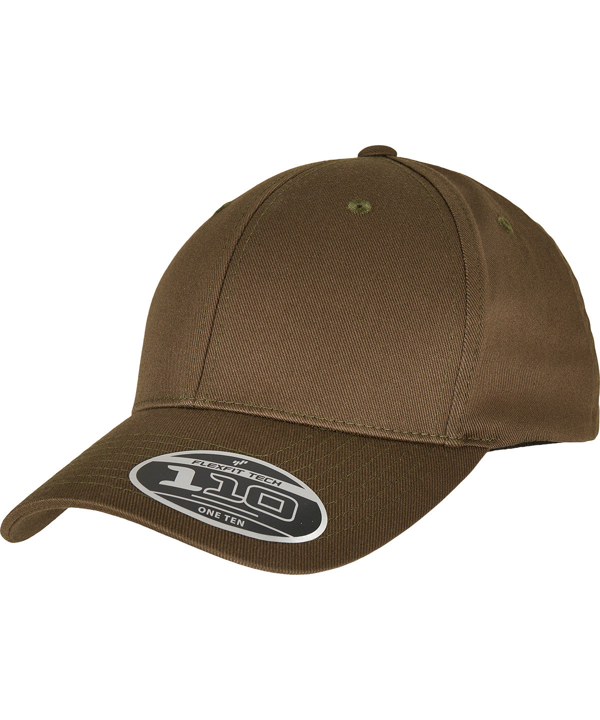 Flexfit 110 curved visor snapback - Olive