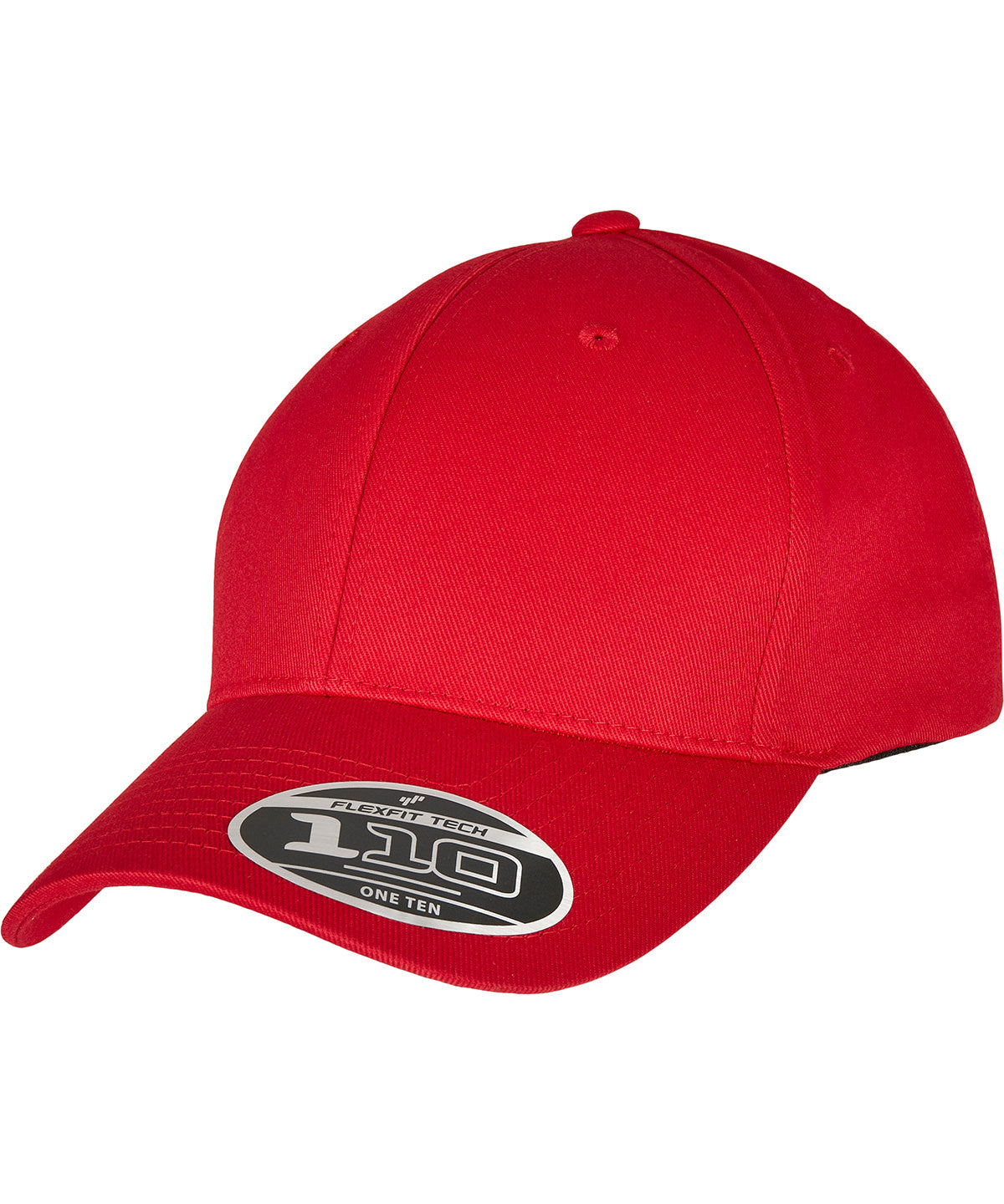 Flexfit 110 curved visor snapback - Red