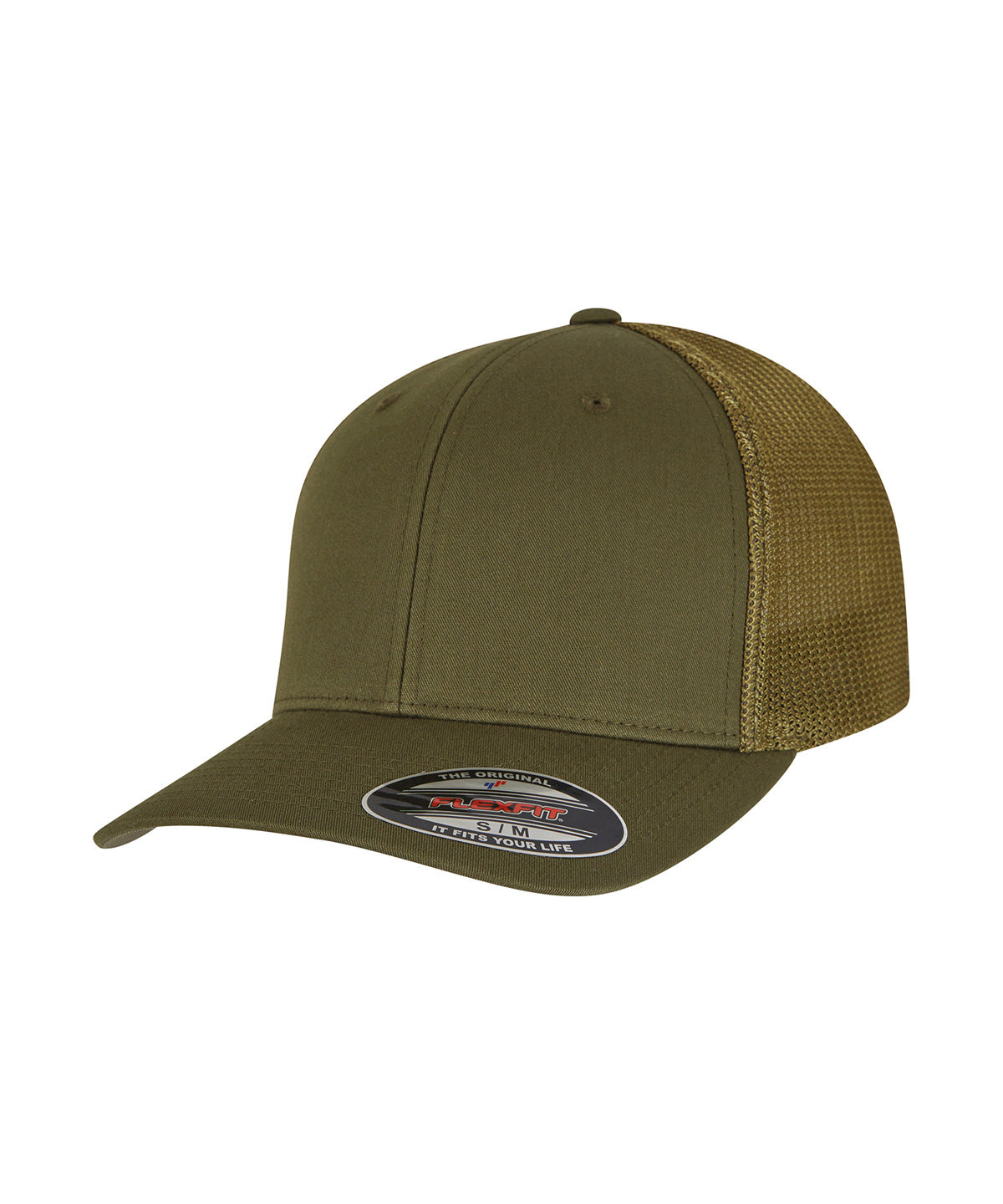 Flexfit mesh trucker - Moss Green