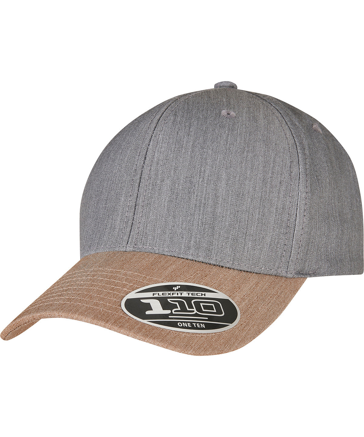 110 Melange mix cap (110MM) - Grey/Khaki