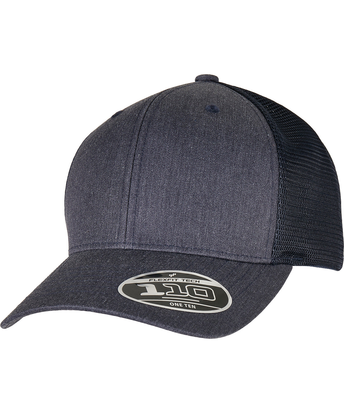 110 Flexfit melange trucker (110PT) - Heather/Navy