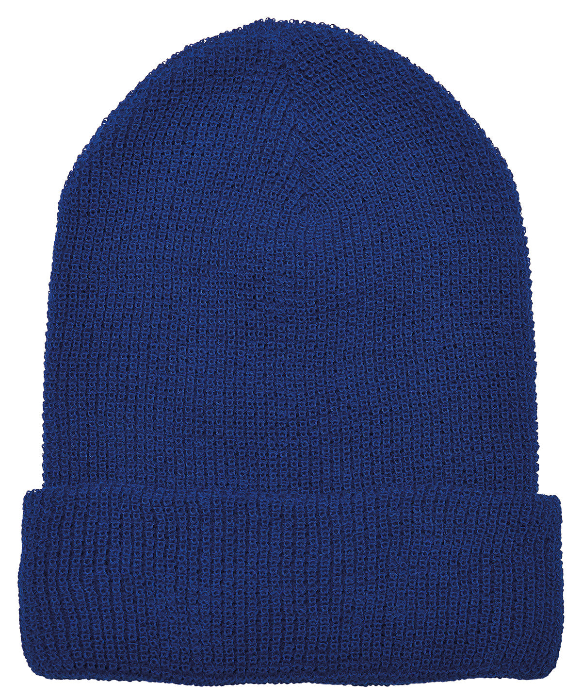 Recycled yarn waffle knit beanie (1505RY) - Royal Blue