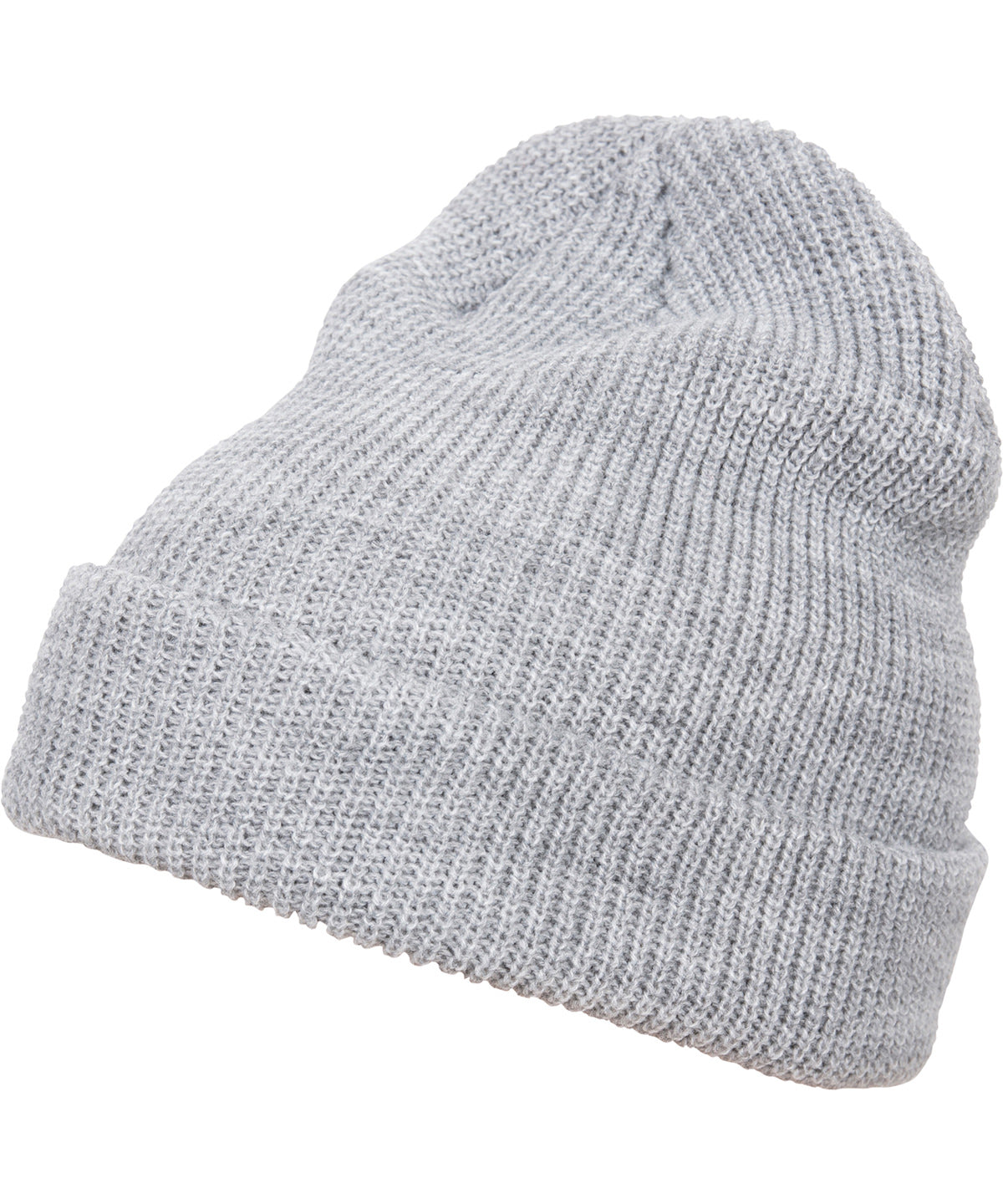 Long knit beanie (1545K) - Heather Grey