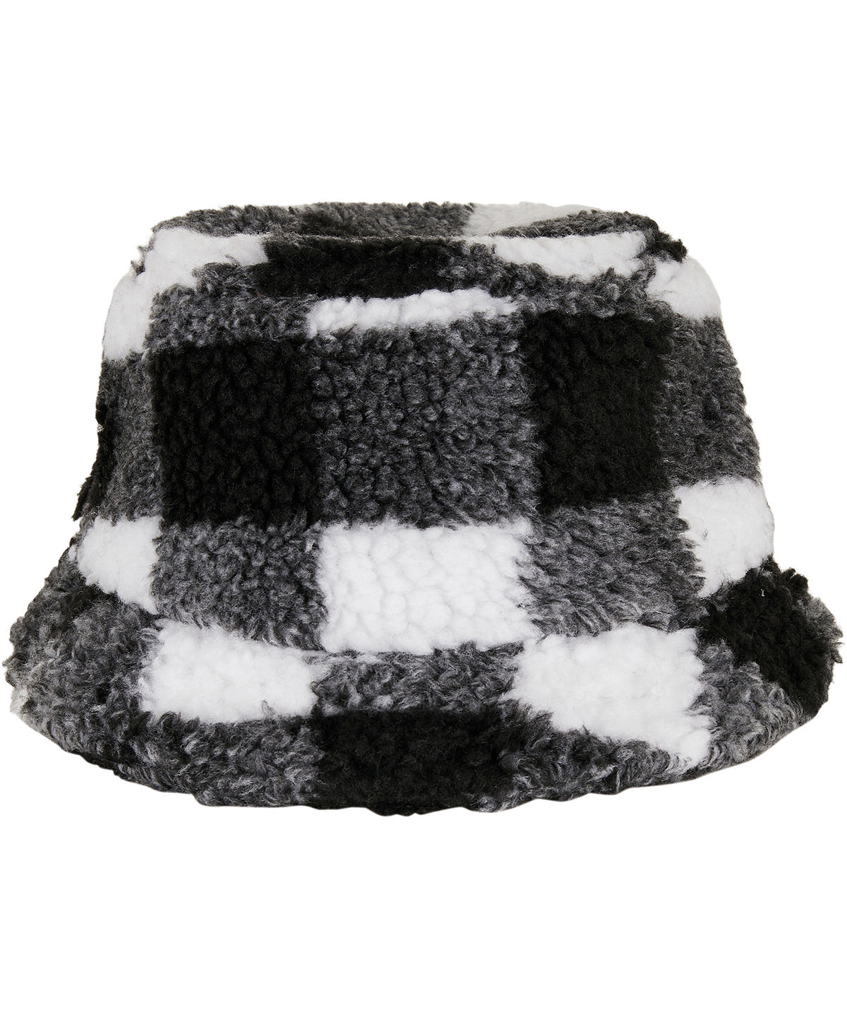 Sherpa check bucket hat (5003SC) - White/Black
