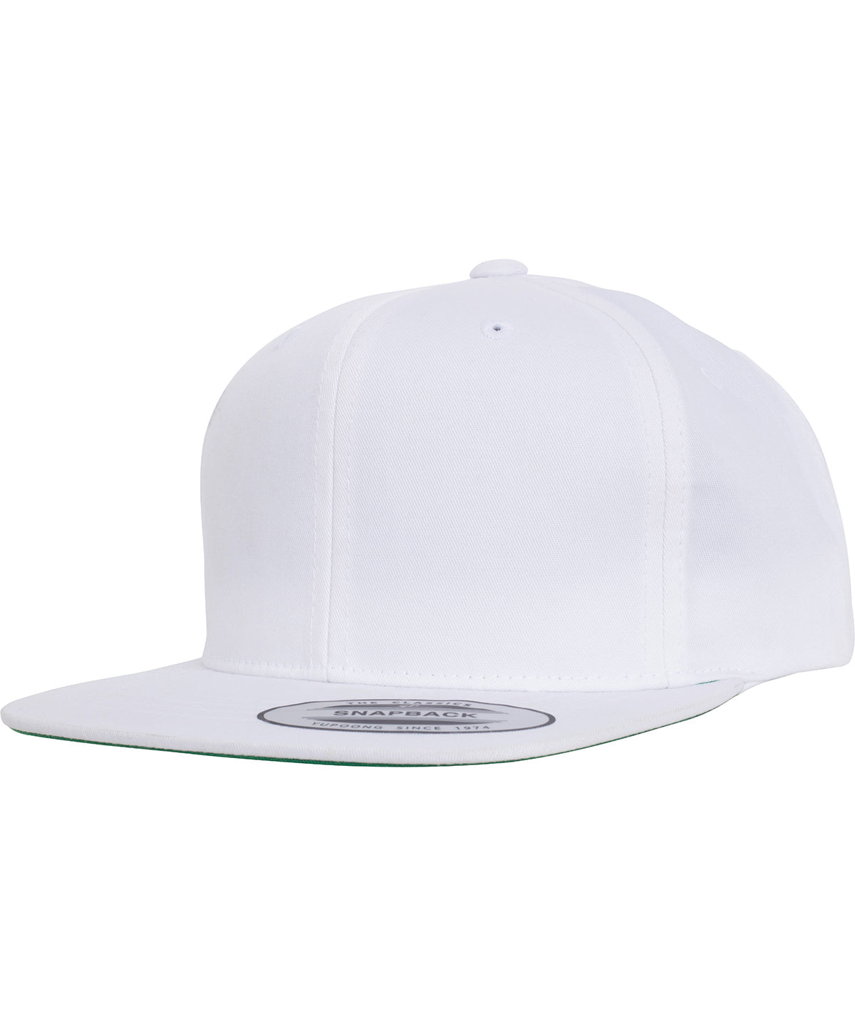 Pro-style twill snapback youth cap (6308) - White