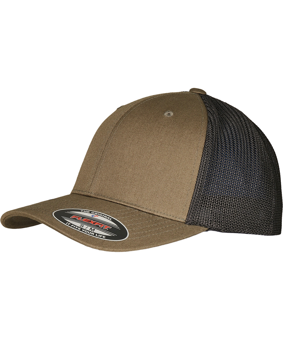 Flexfit trucker recycled mesh (6511RM) - Olive/Black