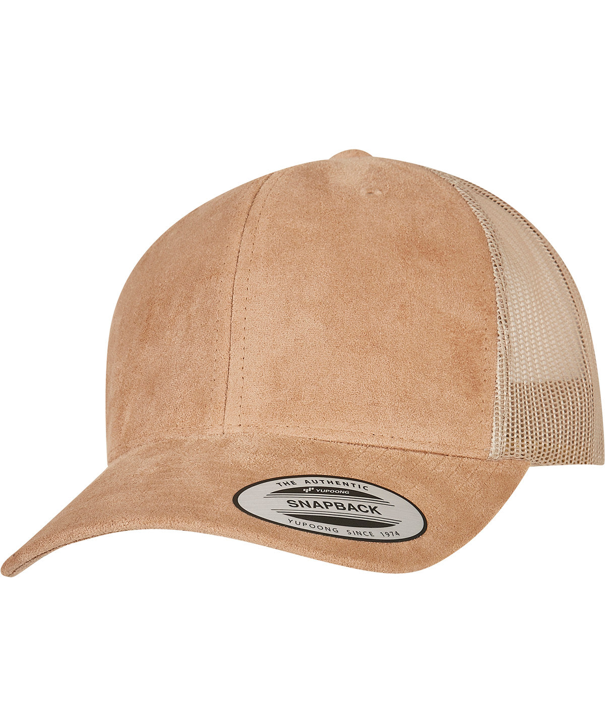 Imitation suede leather trucker cap (6606SU) - Khaki