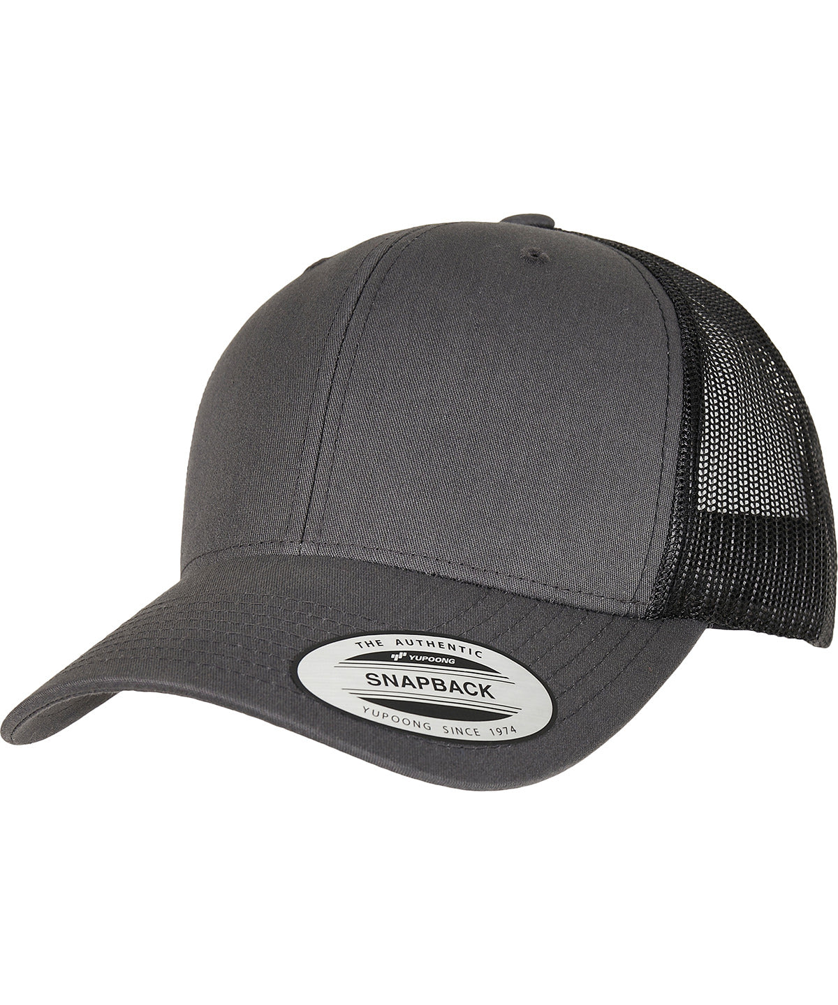 Retro trucker 2-tone (6606T) - Charcoal/Black