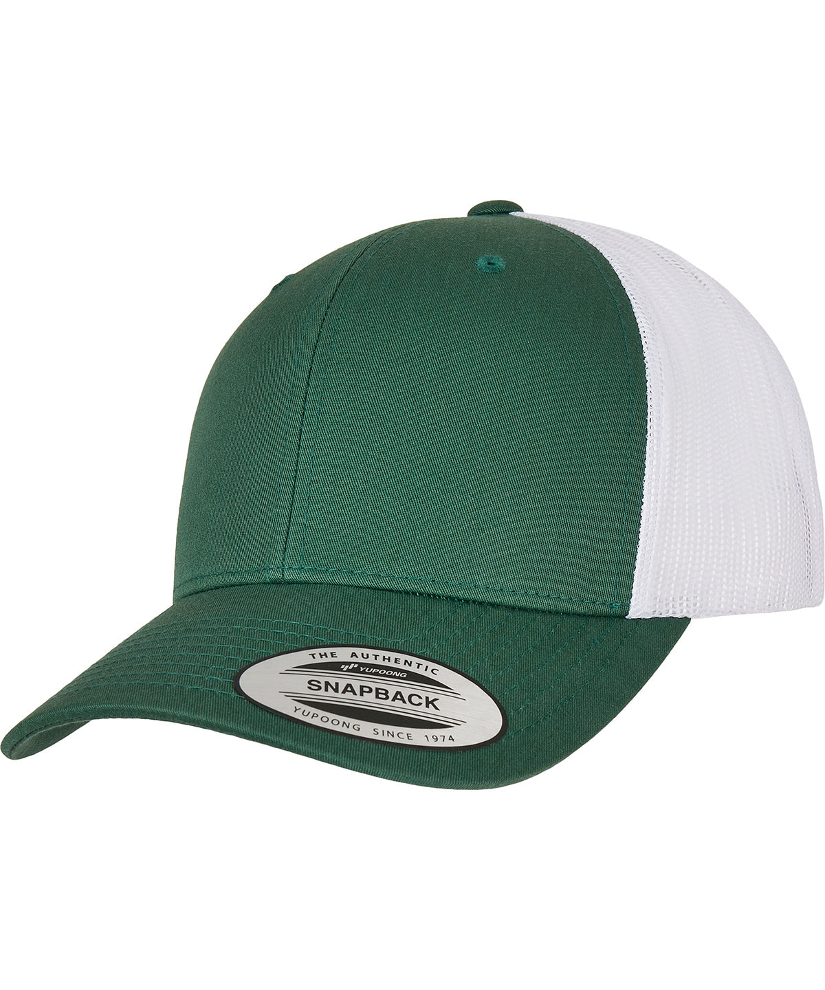 Retro trucker 2-tone (6606T) - Evergreen/White