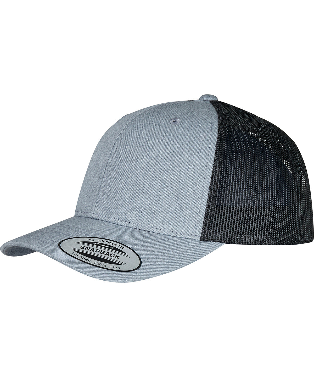 Retro trucker 2-tone (6606T) - Heather/Black