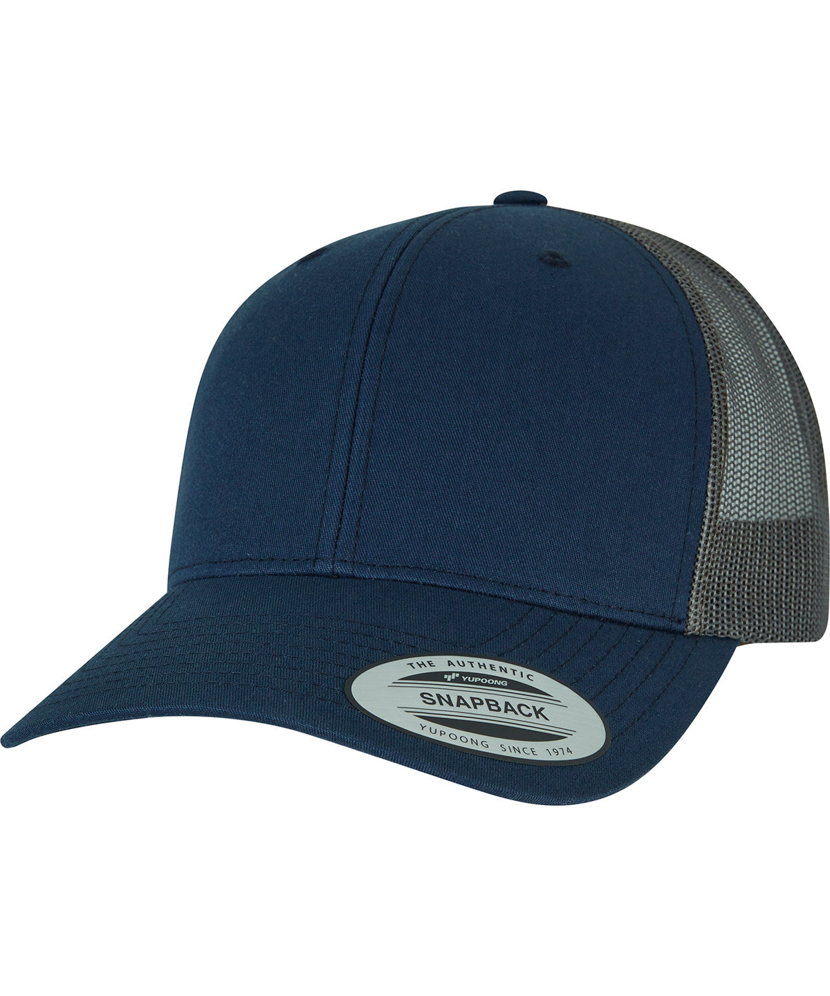 Retro trucker 2-tone (6606T) - Navy/Greyish Brown
