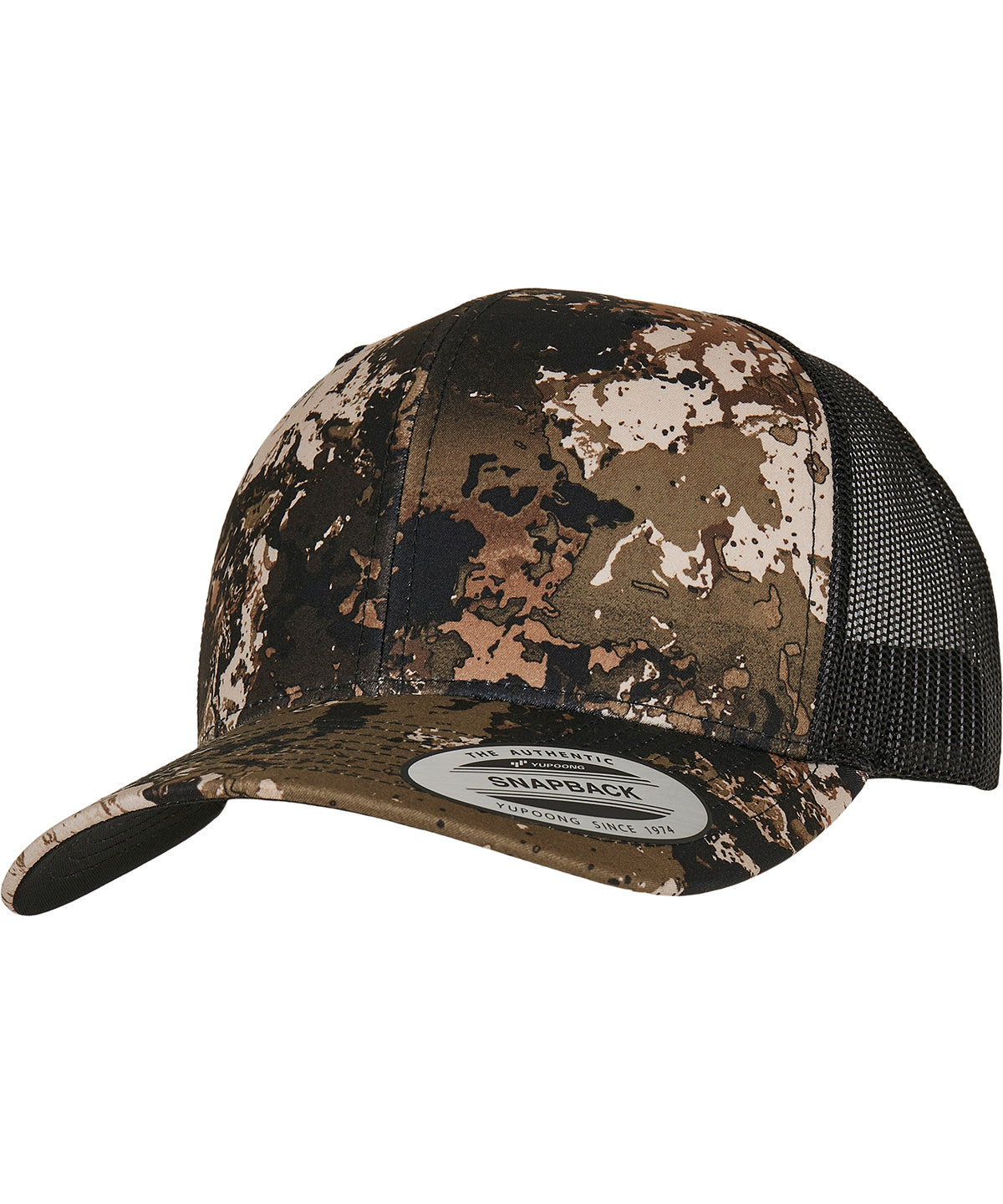 YP Classics® Veil Camo™ retro trucker cap (6606VC) - Wideland