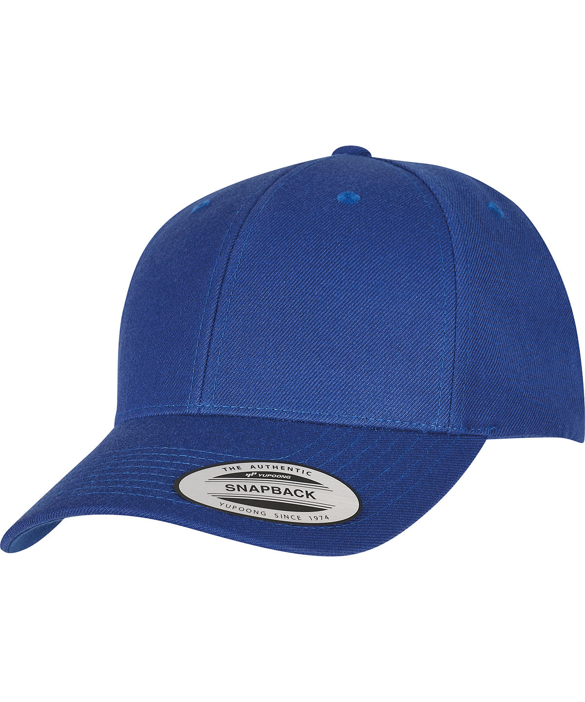 Premium curved visor snapback cap (6789M) - Royal