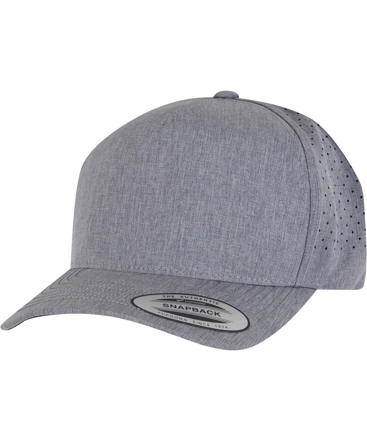 YP Classics® 5-panel snapback (5389AP) - Heather Grey