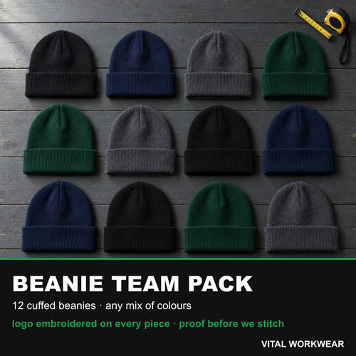 Beanie team pack from Vital Workwear