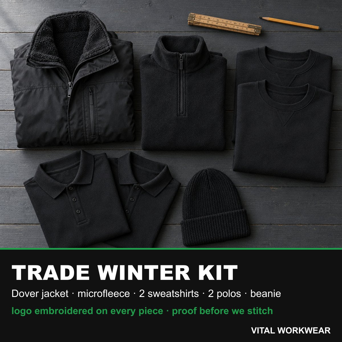 Trade winter kit from Vital Workwear